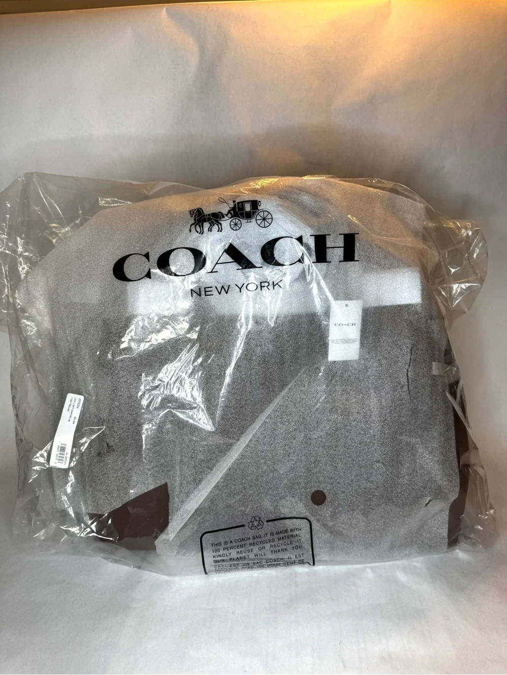 Coach Soft Empire 48 Carryall – Loved Leather Brown | NWT | Complete Set